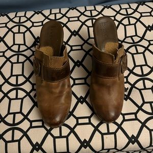 Brown BOC Born Concept Mules size 9 good condition